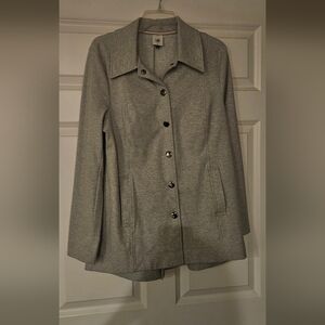 CAbi Women's Elegant Gray Trench Coat